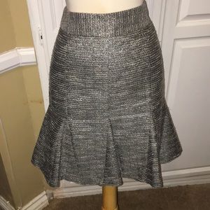 Banana Republic Metallic flare skirt size0